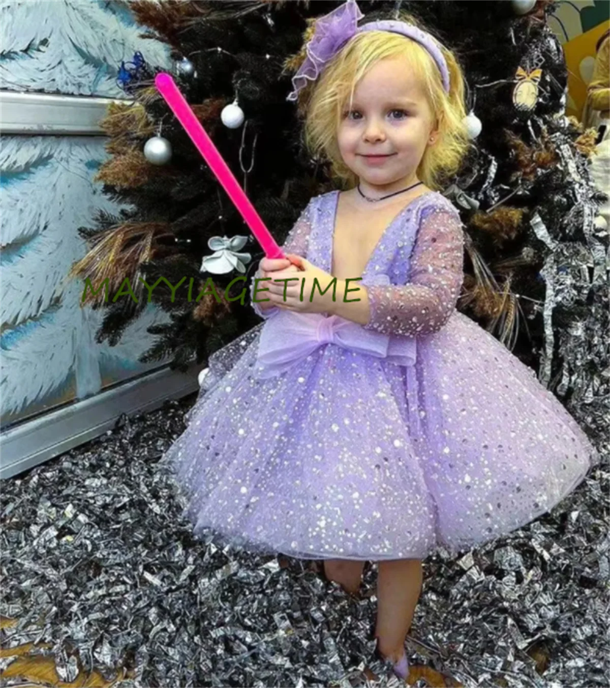 Custom madeLilac Birthday Girl Dress Sequins Tulle Baby Girl Tutu Dress Long Sleeve Knee Length Prom Gown Flower Girl Dress
Custom madeLilac Birthday Girl Dress Sequins Tulle Baby Girl Tutu Dress Long Sleeve Knee Length Prom Gown Flower Girl Dress