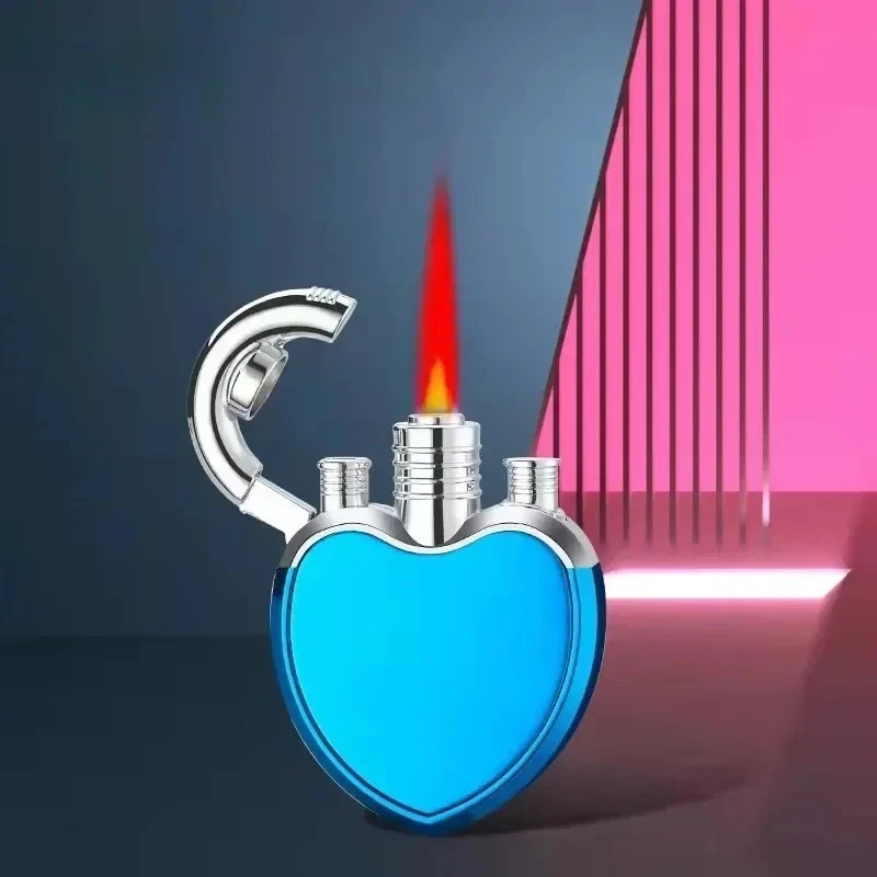 New Unusual Heart Jet Lighter Butane Turbo Torch Lighter Red Flame 1300C Wind Resistant Inflatable Gas Lighter Women Gift Gadget
New Unusual Heart Jet Lighter Butane Turbo Torch Lighter Red Flame 1300C Wind Resistant Inflatable Gas Lighter Women Gift Gadget