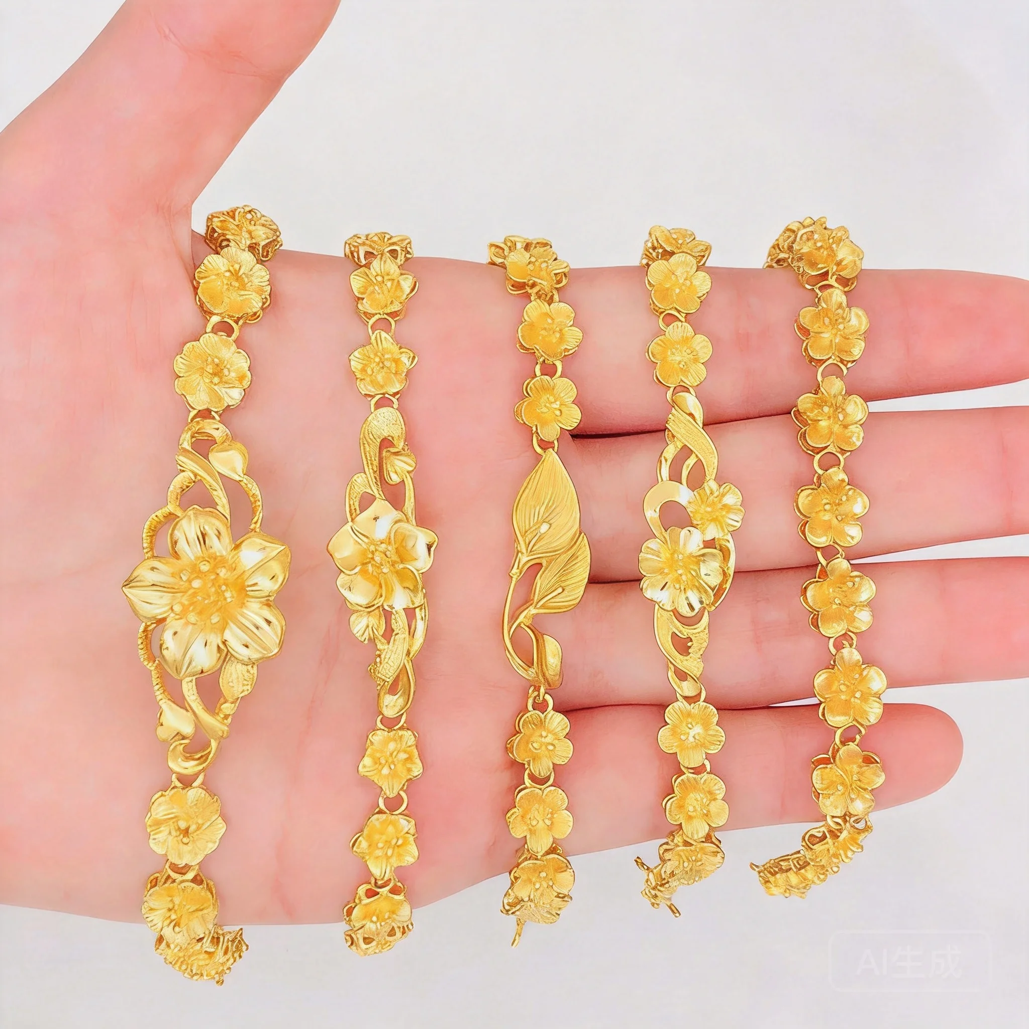 Chinese Style Lucky Blessing Gold Plated Flower Bracelet For Women Exquisite Floral Half Bangle Chain Wedding Party Jewelry Fort
Chinese Style Lucky Blessing Gold Plated Flower Bracelet For Women Exquisite Floral Half Bangle Chain Wedding Party Jewelry Fort