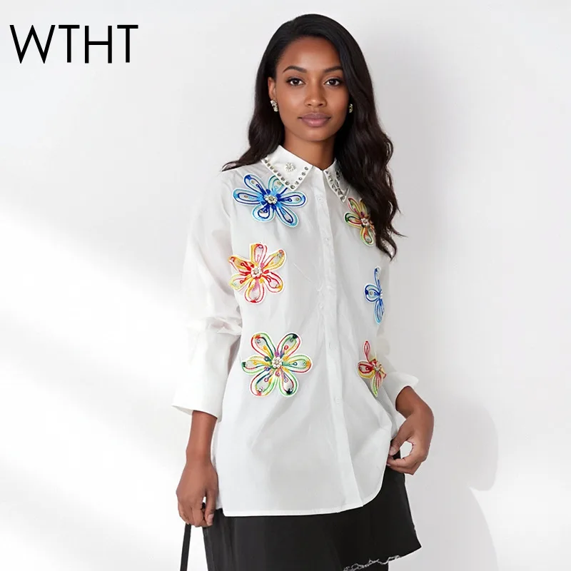 WTHT New Fashion Women's Spliced Colorful Flower Loose Shirt 2025 Autumn Trendy Lapel Long Sleeve Blouse Female 1LS2325
WTHT New Fashion Women's Spliced Colorful Flower Loose Shirt 2025 Autumn Trendy Lapel Long Sleeve Blouse Female 1LS2325