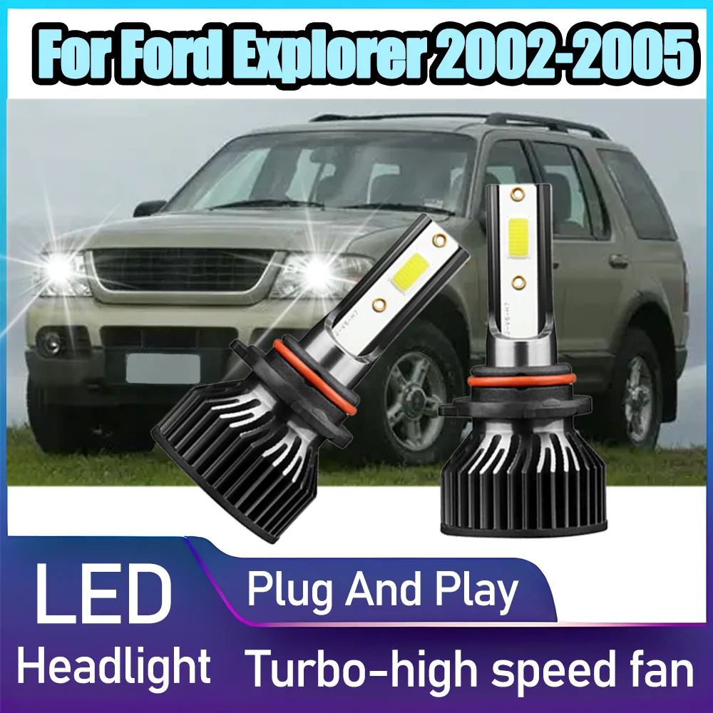 2PCS 9005 High Beam LED Headlights Plug And Play 6000K 20000LM High Power Super Bright Car Lights For Ford Explorer 2002-2005
2PCS 9005 High Beam LED Headlights Plug And Play 6000K 20000LM High Power Super Bright Car Lights For Ford Explorer 2002-2005