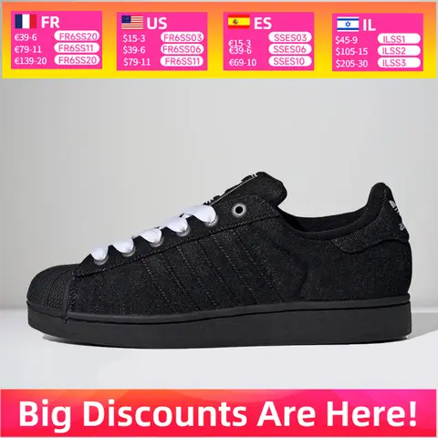 adidas Originals SUPERSTAR II Unisex Casual Slip-Resistant Durable Versatile Sneakers JQ3211