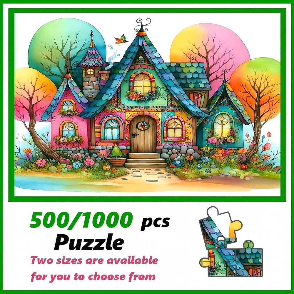 A high-quality 500/1000-piece puzzle, perfect for adults, is a fun family game that helps relieve stress and is great for birthd
A high-quality 500/1000-piece puzzle, perfect for adults, is a fun family game that helps relieve stress and is great for birthd
