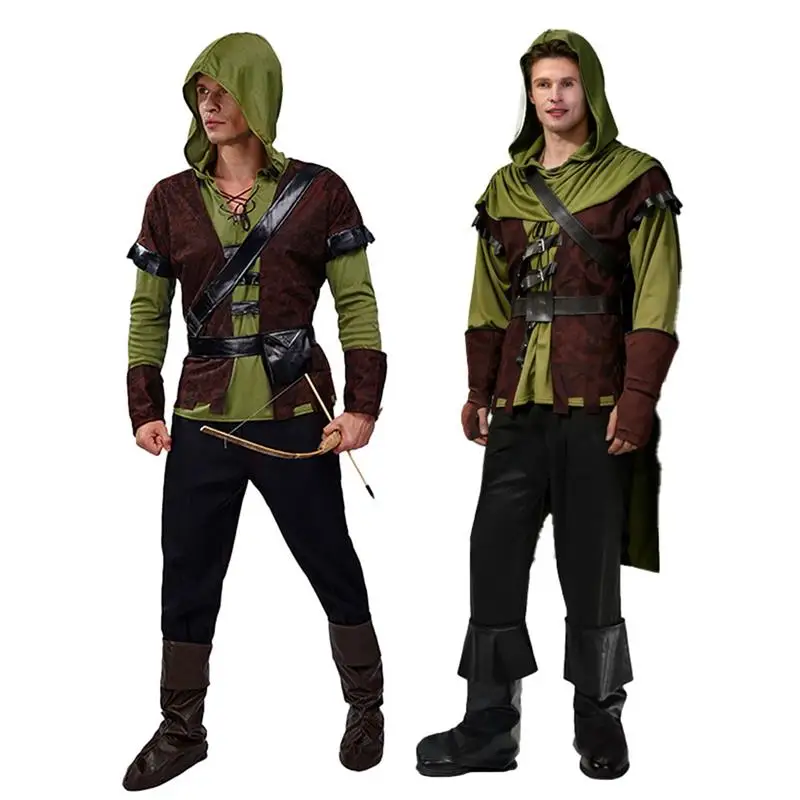 Men's Halloween Archery Robin Hood Role-playing Costume Stage Performance Outfit Retro Bandit Suit Traditional Chinese...
Men's Halloween Archery Robin Hood Role-playing Costume Stage Performance Outfit Retro Bandit Suit Traditional Chinese...