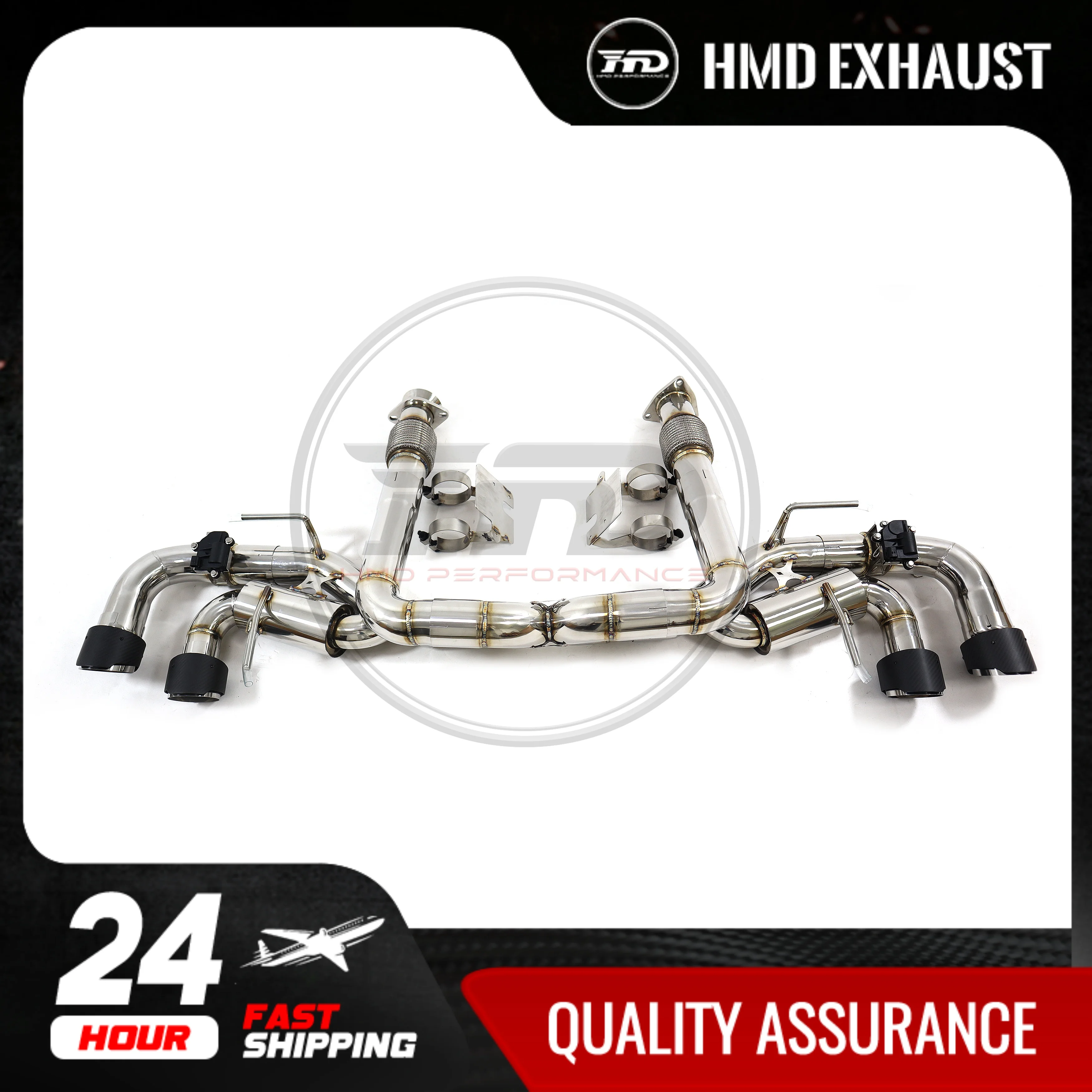 HMD Stainless Steel Exhaust System Performance Catback For Corvette C8 Auto Modify Electronic Valve High Flow
HMD Stainless Steel Exhaust System Performance Catback For Corvette C8 Auto Modify Electronic Valve High Flow