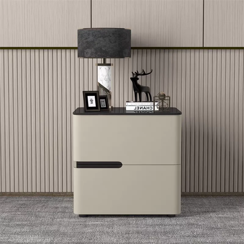 DSA simple light luxury home bedroom leather solid wood bedside table high-end bedside storage bedside storage cabinet
DSA simple light luxury home bedroom leather solid wood bedside table high-end bedside storage bedside storage cabinet