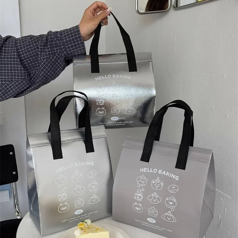 20pcs Grey/Silver Non-woven Insulation Tote Bag Fabric for Food Package Keep Warm Cold Delivery Reusable Pouch Portable
20pcs Grey/Silver Non-woven Insulation Tote Bag Fabric for Food Package Keep Warm Cold Delivery Reusable Pouch Portable