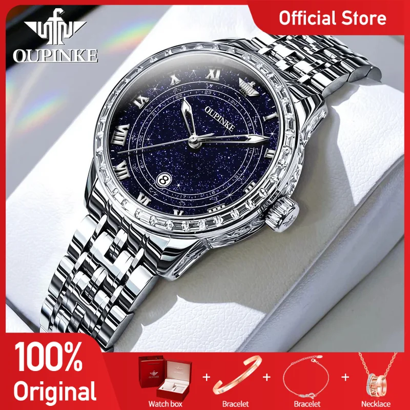 OUPINKE 3203 Womens Watch Original Luxury Mechanical Watch 50M Waterproof Single Calendar Display Watches For Women Gifts Box
OUPINKE 3203 Womens Watch Original Luxury Mechanical Watch 50M Waterproof Single Calendar Display Watches For Women Gifts Box