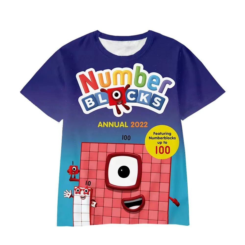 Fashionable Happy Birthday Number Block Cartoon Printed Pattern T-shirt Children's Tops Boys and Girls Short-sleeved Tops Style
Fashionable Happy Birthday Number Block Cartoon Printed Pattern T-shirt Children's Tops Boys and Girls Short-sleeved Tops Style