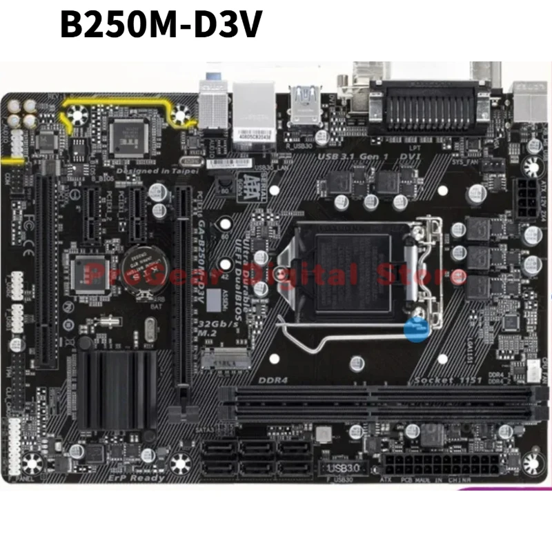 Used for GIGABYTE B250M-D3V LGA1151 mATX DDR4 Motherboard for Intel 6th/7th Gen Core i7/i5/i3/Pentium/Celeron CPUs
Used for GIGABYTE B250M-D3V LGA1151 mATX DDR4 Motherboard for Intel 6th/7th Gen Core i7/i5/i3/Pentium/Celeron CPUs