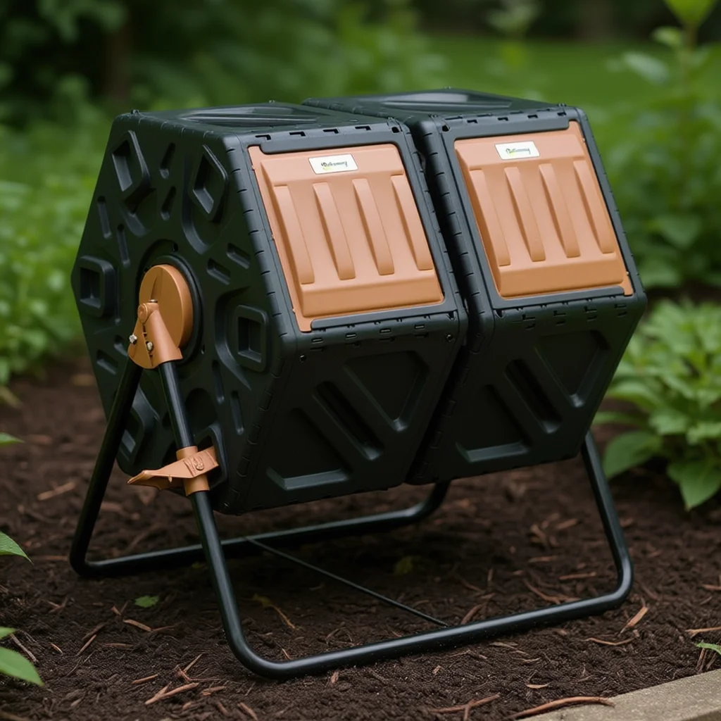 Outrummy Dual Chamber Brown Compost Bin 20 Gallon Manual Aerator Garden Composting System With 3-Year Warranty
Outrummy Dual Chamber Brown Compost Bin 20 Gallon Manual Aerator Garden Composting System With 3-Year Warranty