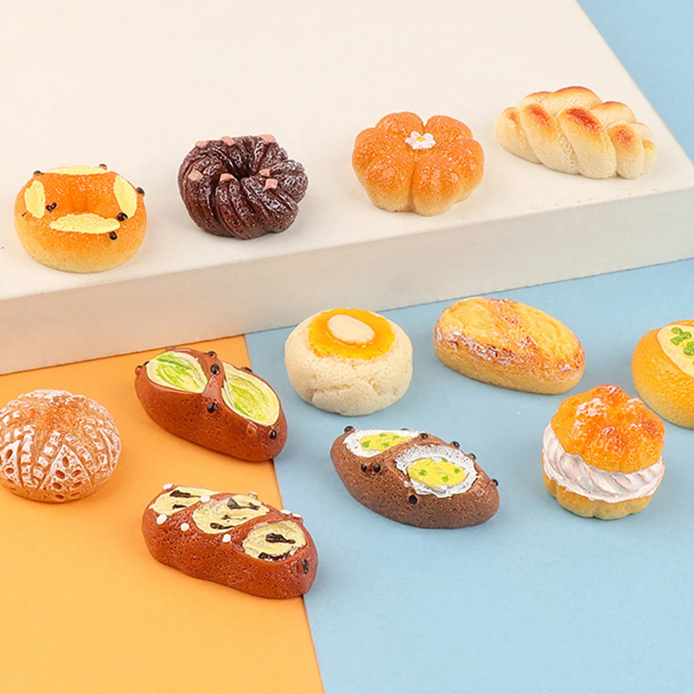 18pcs Simulation Food Play Artificial Bread Model Toy Decoration Prop for Kitchen Dollhouse Miniature Resin Fake Bread Ornament
18pcs Simulation Food Play Artificial Bread Model Toy Decoration Prop for Kitchen Dollhouse Miniature Resin Fake Bread Ornament