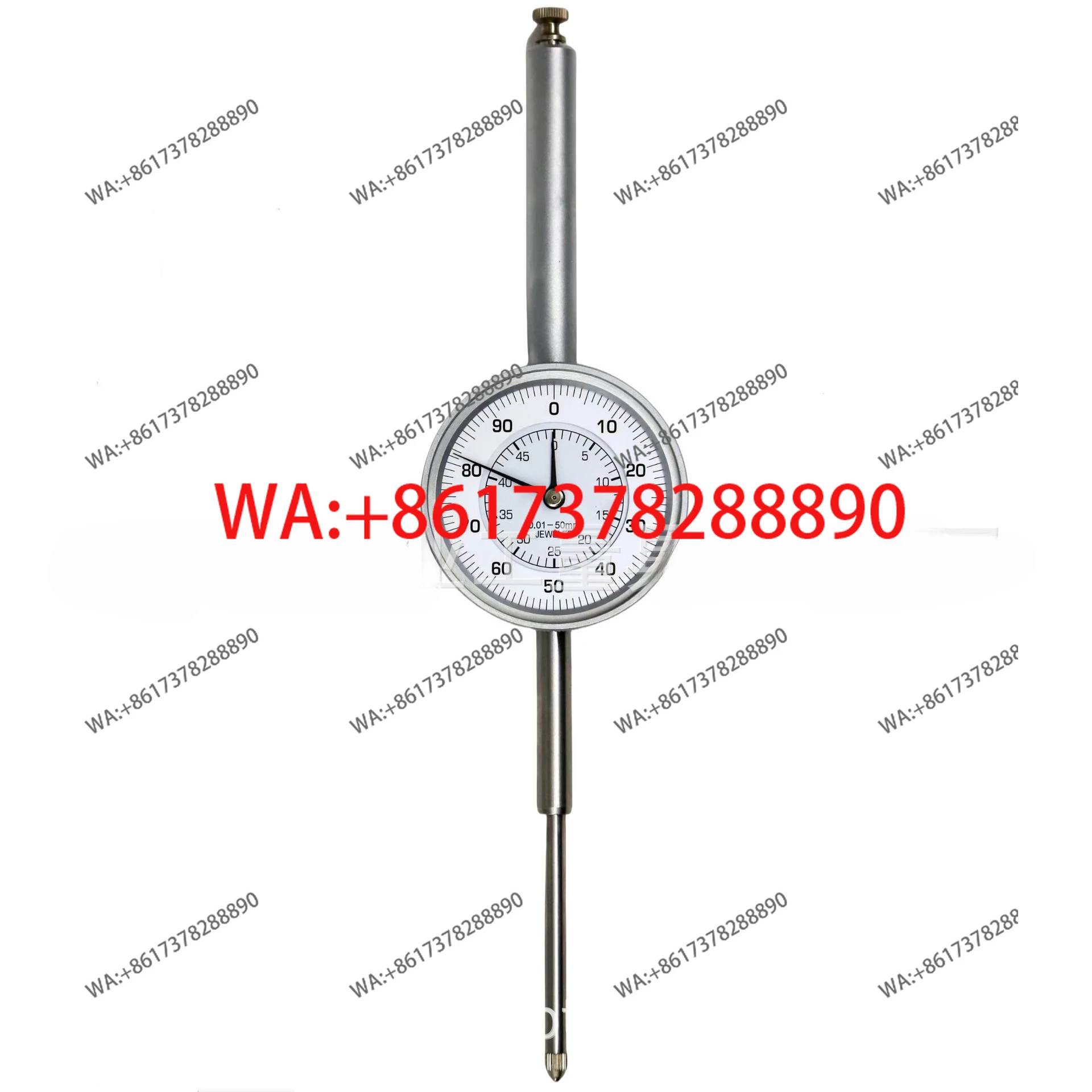 0-50Mm indicator meter indexing value 0.01 Long needle dial meter Extended rod Large range pointer dial meter