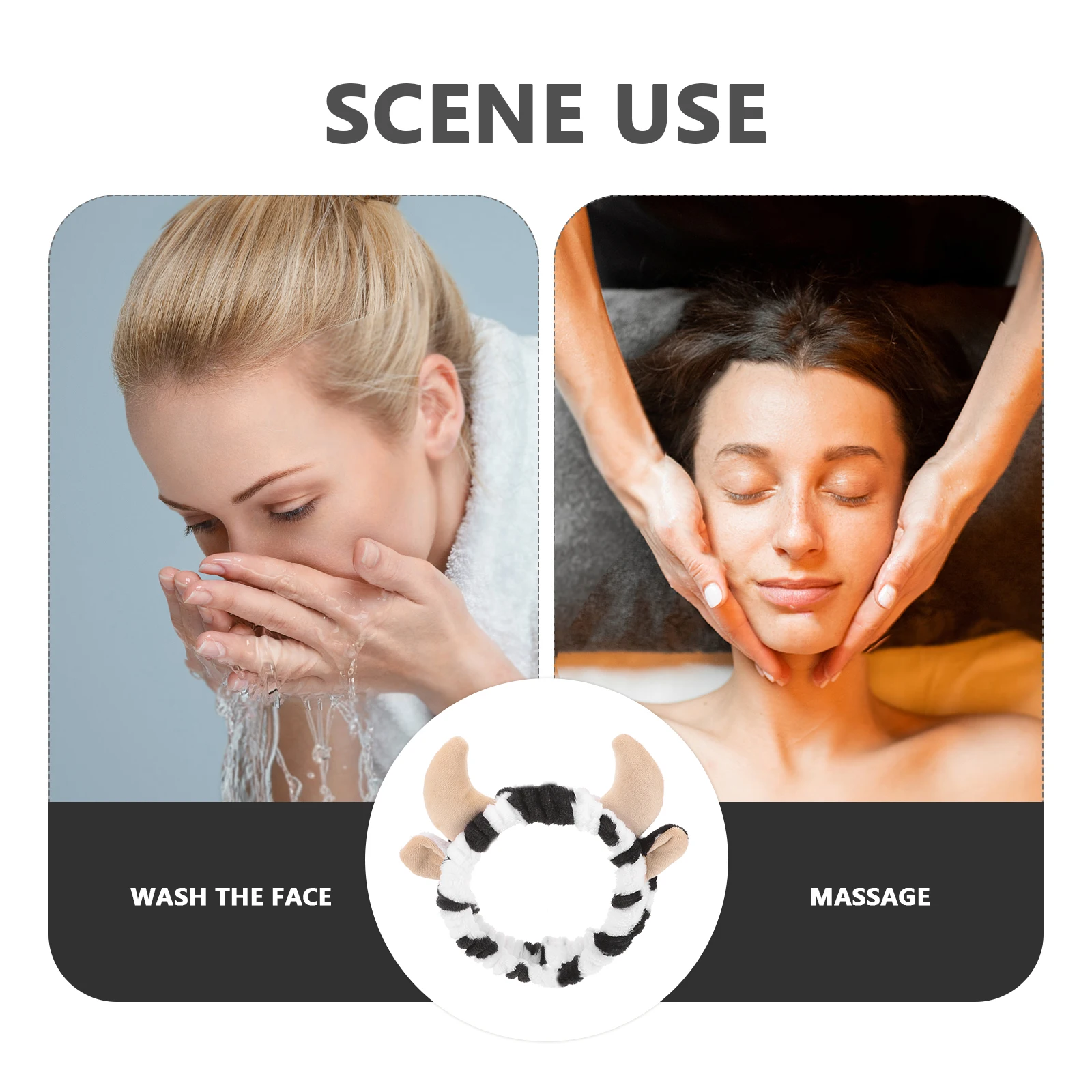 Cow Print Women Cute Cow Horn Hairb for Washing Face Spa Headb Makeup Spa Skincare Animal Ear Comfortable
Cow Print Women Cute Cow Horn Hairb for Washing Face Spa Headb Makeup Spa Skincare Animal Ear Comfortable