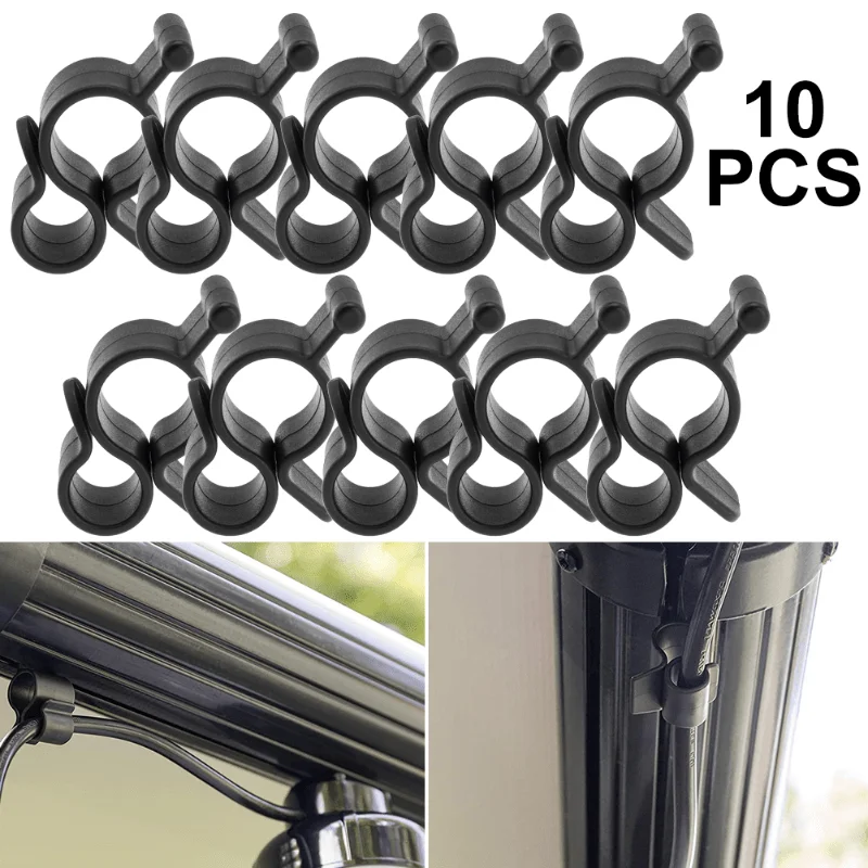 10Pcs Camping Awning Hooks Clips for Rope Lights RV Tent Double Hanging Hooks Plastic Sunshade Accessories for Caravan Camper
10Pcs Camping Awning Hooks Clips for Rope Lights RV Tent Double Hanging Hooks Plastic Sunshade Accessories for Caravan Camper