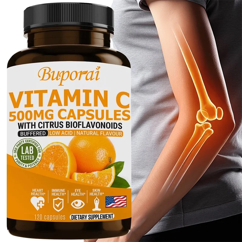 Vitamin C 500mg - Vitamin Supplement To Support Healthy Immune System, Antioxidant Protection, and Promote Bone and Joint Health
Vitamin C 500mg - Vitamin Supplement To Support Healthy Immune System, Antioxidant Protection, and Promote Bone and Joint Health