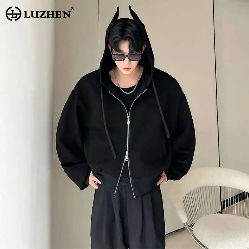 LUZHEN Original Men's Dickens Hoodies Sweatshirts Coat Fashion Double Zipper Design Solid Color Jacket Handsome Street LZ8931
LUZHEN Original Men's Dickens Hoodies Sweatshirts Coat Fashion Double Zipper Design Solid Color Jacket Handsome Street LZ8931