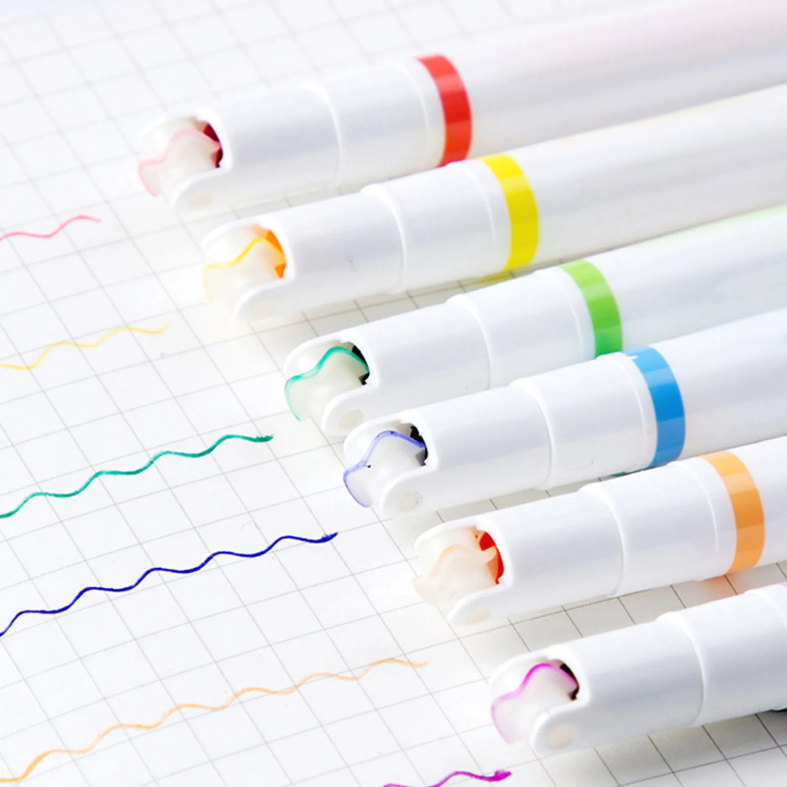 6Pcs Curvilinear Roller Highlighter Pens Set Colorful Glitter Highlighters for Journaling Scrapbooking Note Taking Art Design
6Pcs Curvilinear Roller Highlighter Pens Set Colorful Glitter Highlighters for Journaling Scrapbooking Note Taking Art Design
