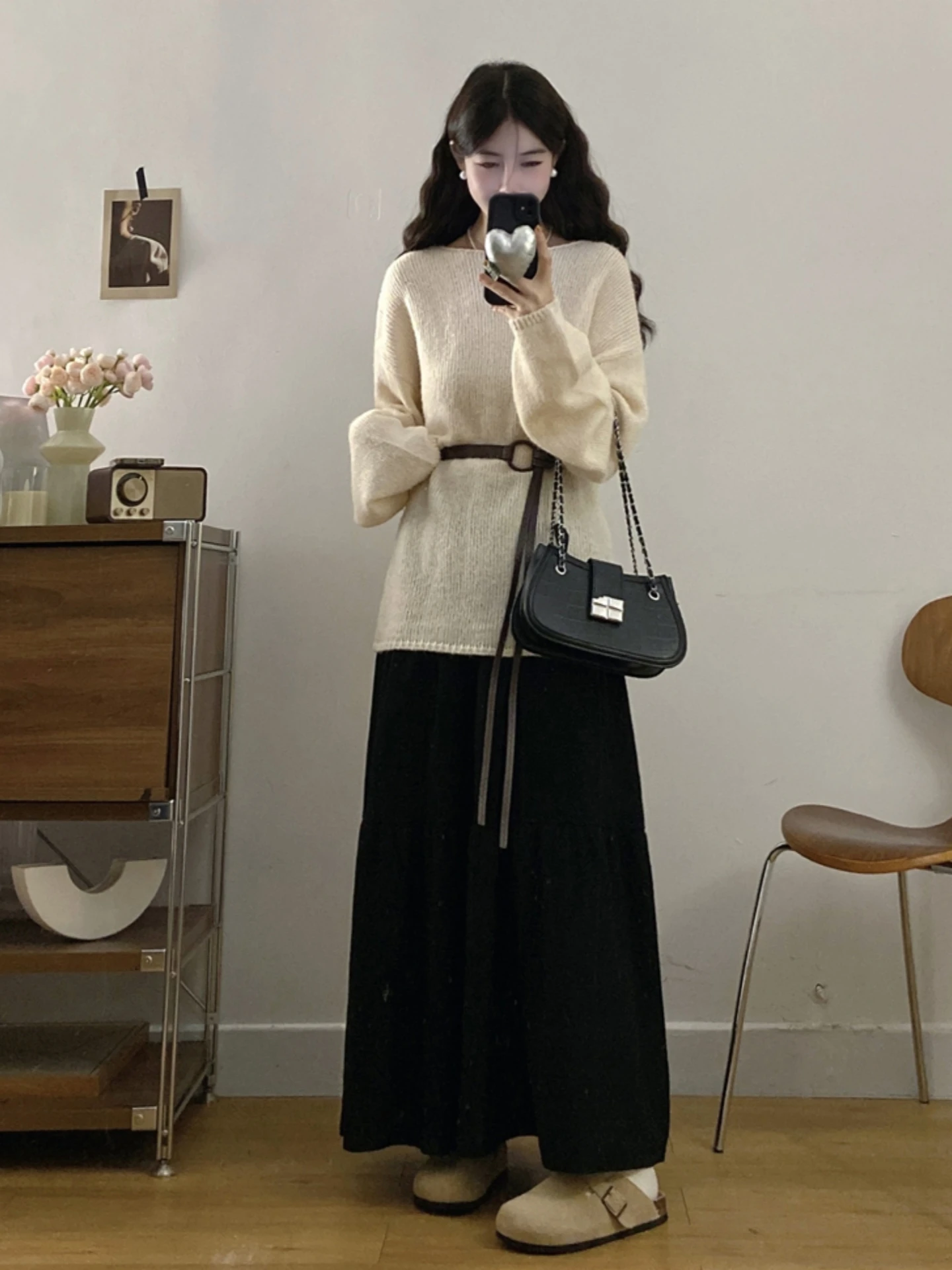 plus Size Slimming Clothing Set Women's Spring Autumn Belted Waist Knitted Top Half Skirt Two Piece Set Conceal Fluffy MM
plus Size Slimming Clothing Set Women's Spring Autumn Belted Waist Knitted Top Half Skirt Two Piece Set Conceal Fluffy MM