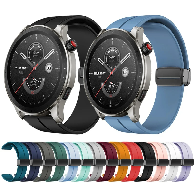 Magnetic Folding Buckle Band for Huami Amazfit GTR 4 3 2 Silicone Strap for Amazfit GTR Mini Watchband Bracelet
Magnetic Folding Buckle Band for Huami Amazfit GTR 4 3 2 Silicone Strap for Amazfit GTR Mini Watchband Bracelet