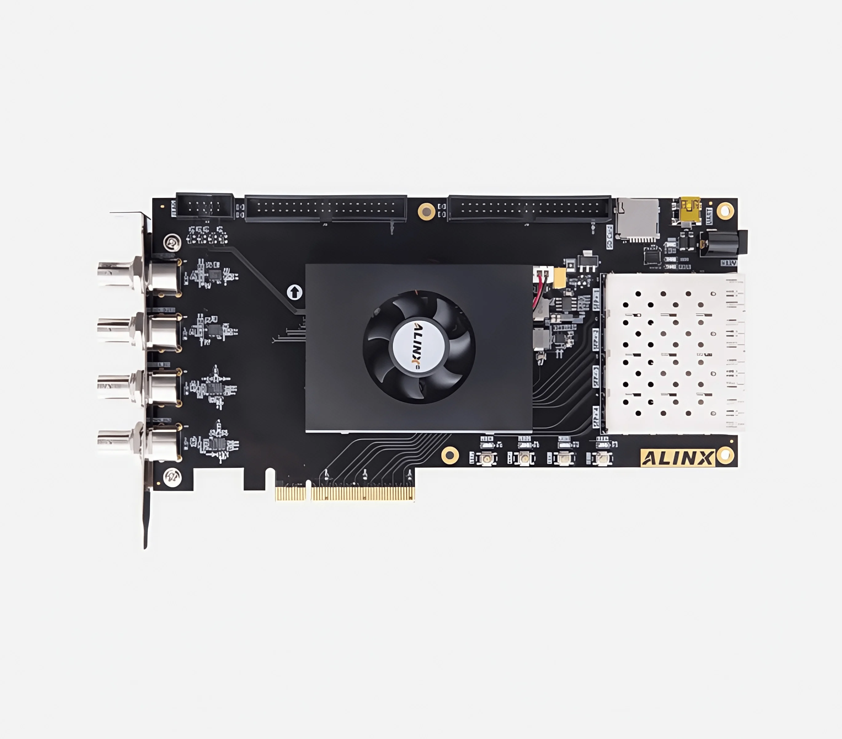 XILINX Kintex-7 3G-SDI Fiber Optic PCIE FPGA Development Board XC7K325 AV7K300
XILINX Kintex-7 3G-SDI Fiber Optic PCIE FPGA Development Board XC7K325 AV7K300