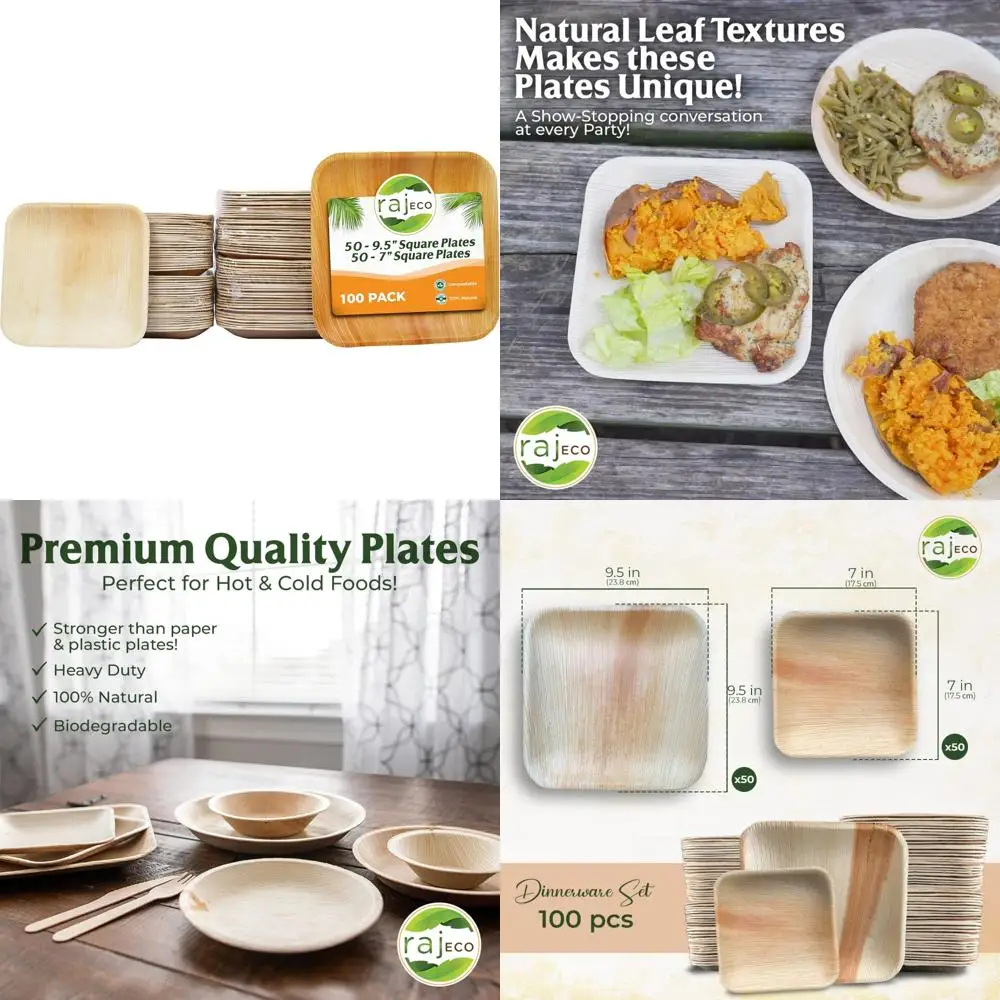 Eco-Friendly Palm Leaf Plates - Biodegradable Tableware for Sustainable Events, Parties, and Celebrations
Eco-Friendly Palm Leaf Plates - Biodegradable Tableware for Sustainable Events, Parties, and Celebrations