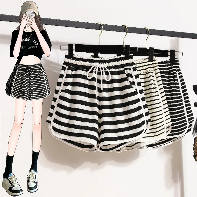 2024 Women's Summer Fashion Stripes Loose Sports Shorts Female High Waist Wide-leg Shorts Ladies New Thin Short Pants L259
2024 Women's Summer Fashion Stripes Loose Sports Shorts Female High Waist Wide-leg Shorts Ladies New Thin Short Pants L259