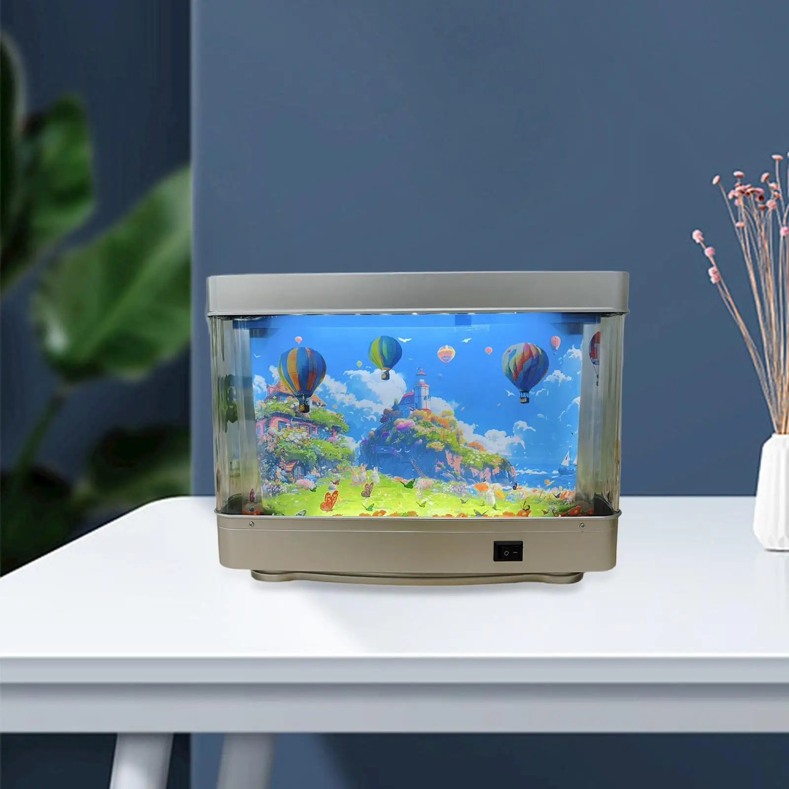 Artificial Aquarium Lamp Creative Tabletop Mood Lamp for Home Bedroom Office 
Artificial Aquarium Lamp Creative Tabletop Mood Lamp for Home Bedroom Office