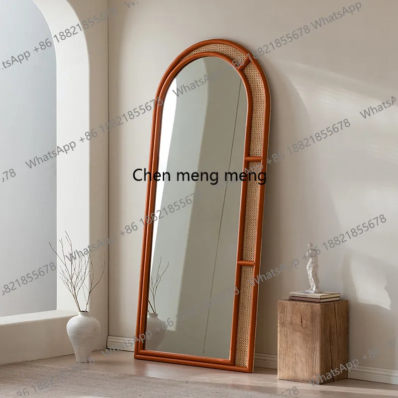 Medieval style solid wood rattan full-length mirror cloakroom floor-to-ceiling mirror living room bedroom wall-mounted full-body
Medieval style solid wood rattan full-length mirror cloakroom floor-to-ceiling mirror living room bedroom wall-mounted full-body