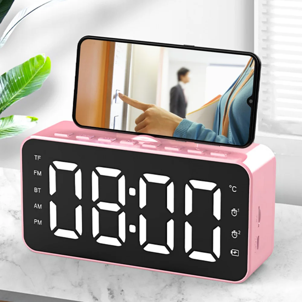 Multi-function Alarm Clock Radio Desk Clock LCD Display Bluetooth-Compatible Music Playing Digital Alarm for Home Office
Multi-function Alarm Clock Radio Desk Clock LCD Display Bluetooth-Compatible Music Playing Digital Alarm for Home Office