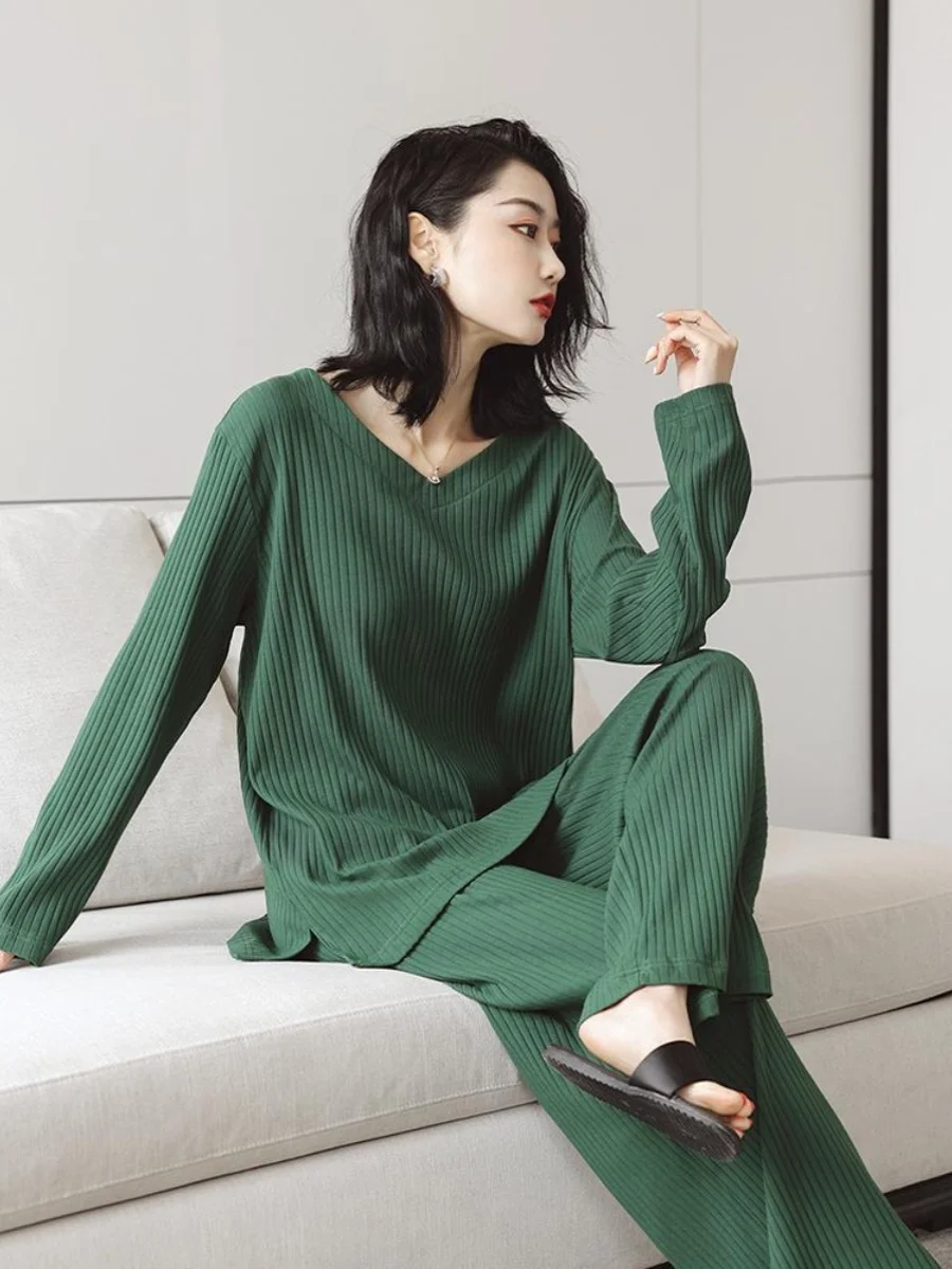 plus Size Women's Long Sleeve Home Clothes Set Loose Casual Thin Outerwear Suitable for plus Size Spring Autumn Sleepwear
plus Size Women's Long Sleeve Home Clothes Set Loose Casual Thin Outerwear Suitable for plus Size Spring Autumn Sleepwear