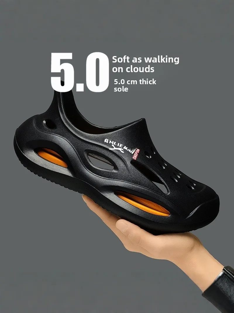 Men's Summer Anti-Slip Breathable Hollow out Full Cover Sandals Casual Fishing Water Rafting Hiking Beach Shoes Xialu Brand
Men's Summer Anti-Slip Breathable Hollow out Full Cover Sandals Casual Fishing Water Rafting Hiking Beach Shoes Xialu Brand