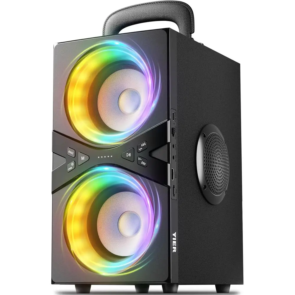 Party Bluetooth Speaker:80W Peak Large Stereo Sound or Outdoor,Deep Bass,TWS,Loud with Lights,Portabe WirelBig Speakers with Lon
Party Bluetooth Speaker:80W Peak Large Stereo Sound or Outdoor,Deep Bass,TWS,Loud with Lights,Portabe WirelBig Speakers with Lon