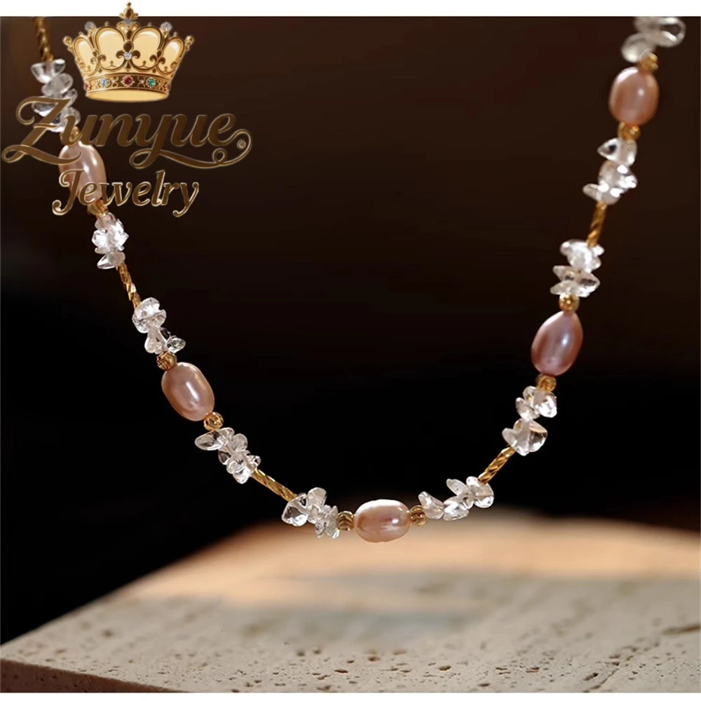 White Crystal Freshwater Pearl Necklace Accessory For Summer Women, A High-End And Stylish Beaded New Chinese-Style Necklace
White Crystal Freshwater Pearl Necklace Accessory For Summer Women, A High-End And Stylish Beaded New Chinese-Style Necklace