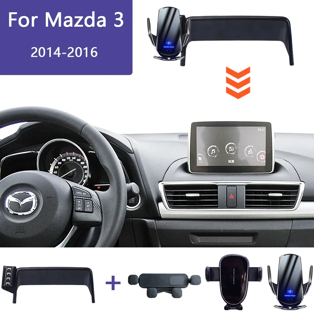For Mazda 3 2014 2015 2016 BM BN Car Phone Holder Screen Fixed Navigation Bracket Wireless Charging Mobile Stand Car Mount
For Mazda 3 2014 2015 2016 BM BN Car Phone Holder Screen Fixed Navigation Bracket Wireless Charging Mobile Stand Car Mount