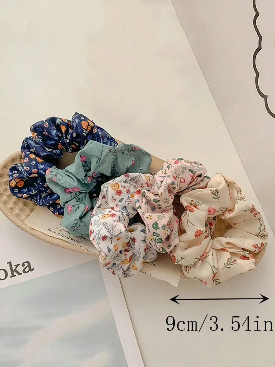 5pcs Womens Vintage Floral Scrunchies Hair Ties Elastic Hair Bands Boho Style Daily Party Accessories
5pcs Womens Vintage Floral Scrunchies Hair Ties Elastic Hair Bands Boho Style Daily Party Accessories