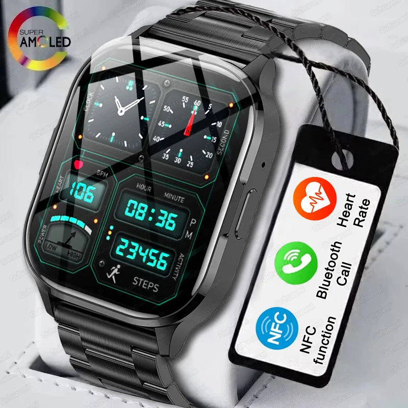 AMOLED Screen Ultra Smart Watch Always Show Time Bluetooth Call Series 8 High Refresh Rtae NFC Smartwatch Men Sport Watch Women
AMOLED Screen Ultra Smart Watch Always Show Time Bluetooth Call Series 8 High Refresh Rtae NFC Smartwatch Men Sport Watch Women