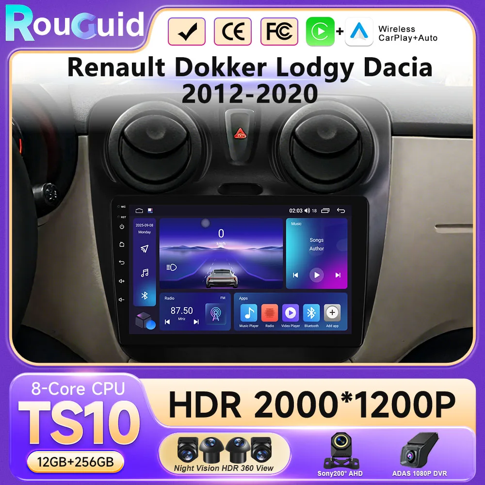 Android 16 For Renault Dokker Lodgy Dacia 2012-2020 Car Radio Multimedia Video Player No 2din Carplay Bluetooth Touch Screen DVD
Android 16 For Renault Dokker Lodgy Dacia 2012-2020 Car Radio Multimedia Video Player No 2din Carplay Bluetooth Touch Screen DVD
