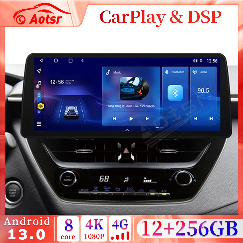 12.3" Screen 12+256GB Android 13 .0 Carplay Auto Car Radio For Toyota Corolla 2019-2022 Navigation GPS WIFI DVD Stereo Head Unit
12.3" Screen 12+256GB Android 13 .0 Carplay Auto Car Radio For Toyota Corolla 2019-2022 Navigation GPS WIFI DVD Stereo Head Unit