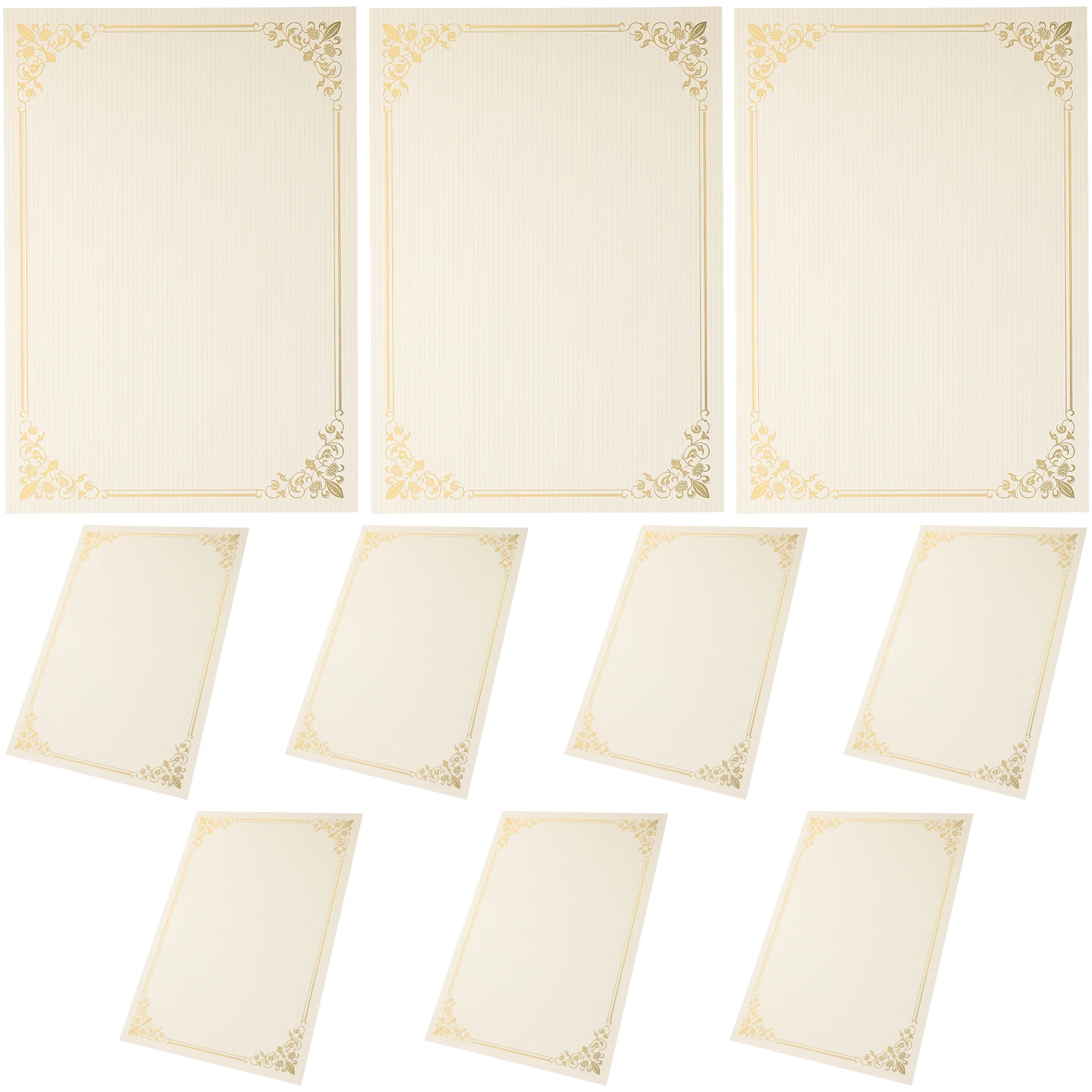 10 Sheets Horizontal Blank Certificate Paper for Printing Writable Diploma Honor Awards Gift Business Students Printable
10 Sheets Horizontal Blank Certificate Paper for Printing Writable Diploma Honor Awards Gift Business Students Printable