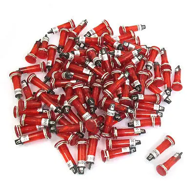 100 Pcs DC 24V 10mm Holing Red Illuminated Signal Indicator Pilot Lamp XD10-1
100 Pcs DC 24V 10mm Holing Red Illuminated Signal Indicator Pilot Lamp XD10-1