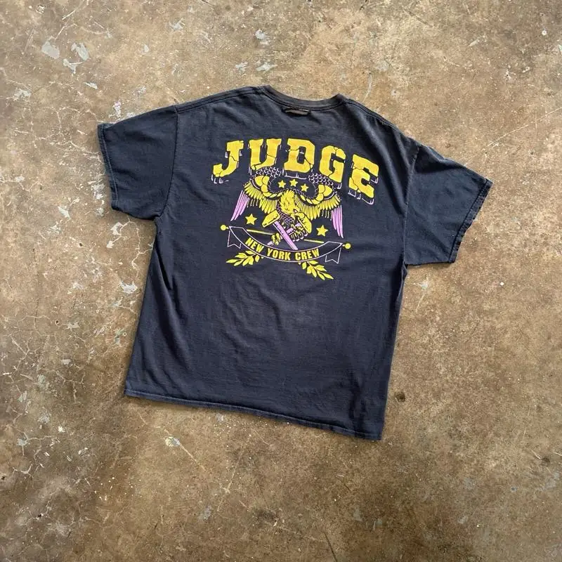 Винтажная черная футболка Judge New York Crew Hardcore XL 
Винтажная черная футболка Judge New York Crew Hardcore XL
