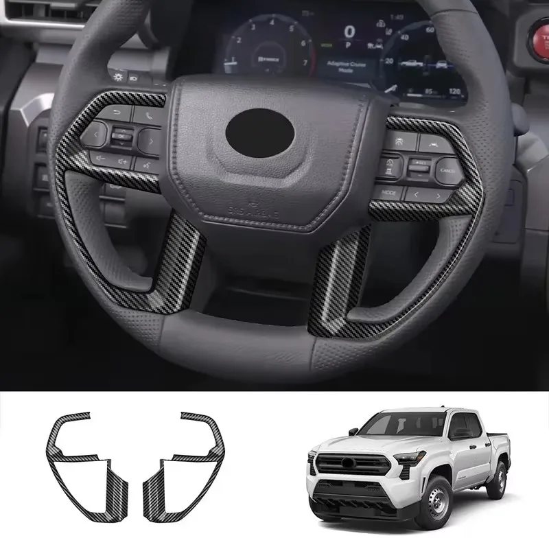 For Toyota Tacoma 2024 Car Accessories ABS Carbon Steering Wheel Interior Protector Moldings Cover
For Toyota Tacoma 2024 Car Accessories ABS Carbon Steering Wheel Interior Protector Moldings Cover