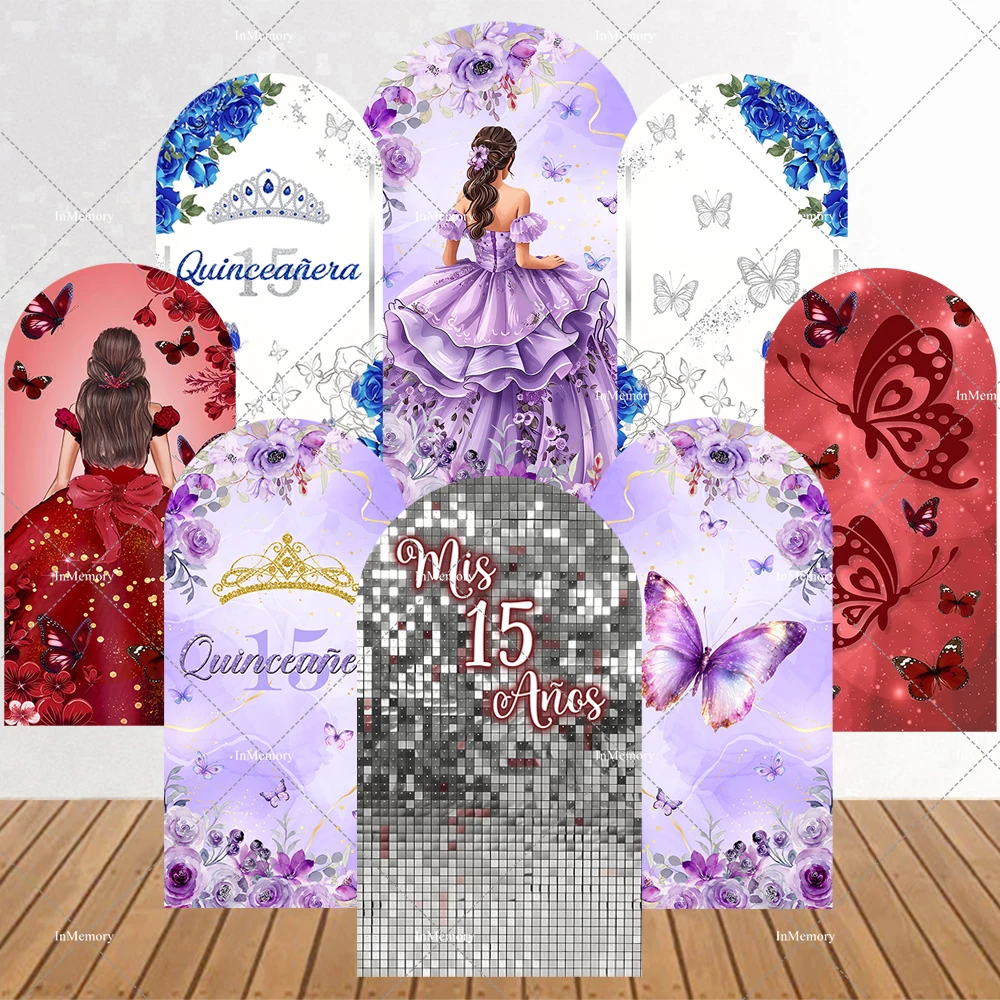 2-sided Mis Quince Girl 15th Birthday Arch Backdrop Cover Floral Butterfly Quinceanera Party Arched Wall Party Decor Background
2-sided Mis Quince Girl 15th Birthday Arch Backdrop Cover Floral Butterfly Quinceanera Party Arched Wall Party Decor Background