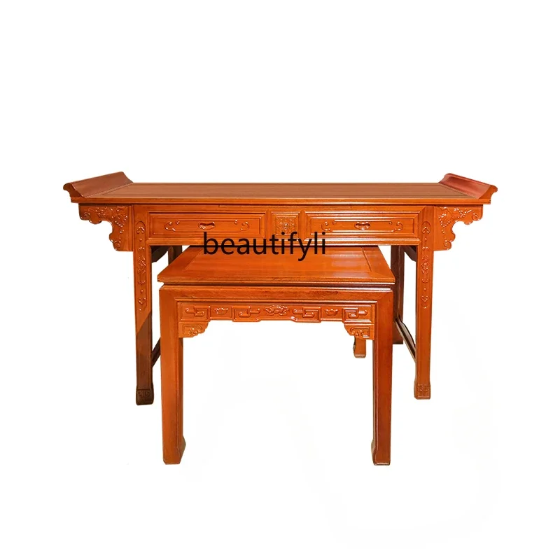 Chinese Style Desk Buddha Table Old-Fashioned Eight Fairy Altar Cabinet Household Altar a Long Narrow Table Middle Hall Cabinet
Chinese Style Desk Buddha Table Old-Fashioned Eight Fairy Altar Cabinet Household Altar a Long Narrow Table Middle Hall Cabinet