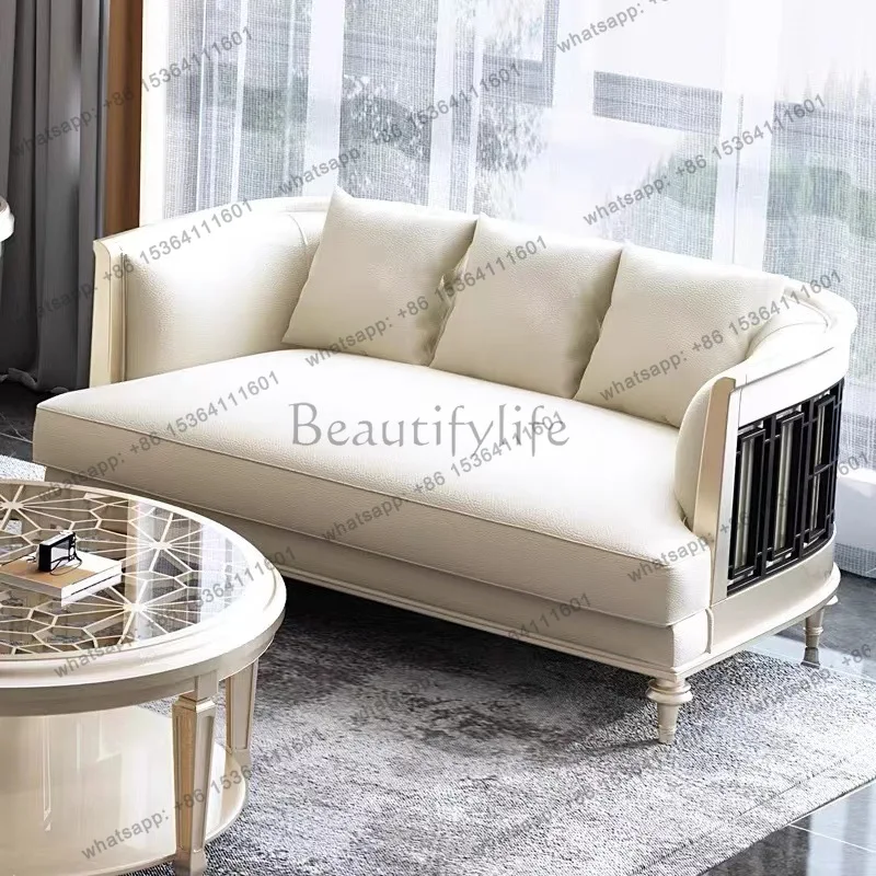 American light luxury piano key sofa three-person combination simple solid wood leather fabric
American light luxury piano key sofa three-person combination simple solid wood leather fabric