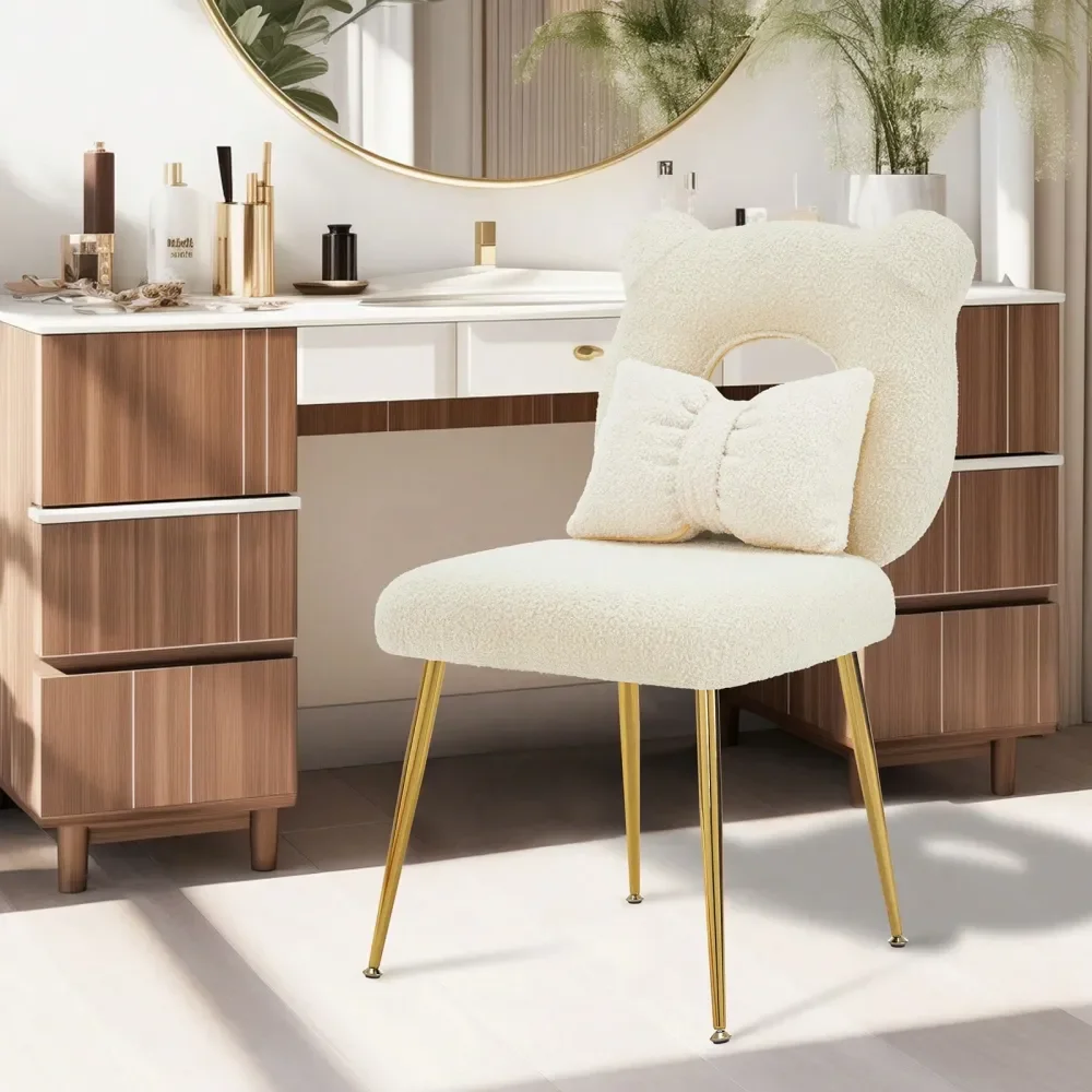 Modern Cute Vanity Accent Chair Armless holstered Chair With Backrest Pillow Comfy Accent Stool For Makeup Room Dressing Room
Modern Cute Vanity Accent Chair Armless holstered Chair With Backrest Pillow Comfy Accent Stool For Makeup Room Dressing Room