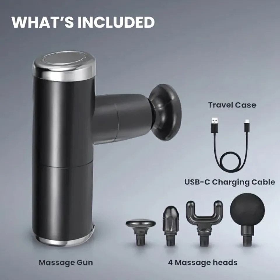 Deep Tissue Mini Massage Gun - Quiet And Portable Handheld Massager For Treating Muscle Soreness Back Pain And Body Ache
Deep Tissue Mini Massage Gun - Quiet And Portable Handheld Massager For Treating Muscle Soreness Back Pain And Body Ache