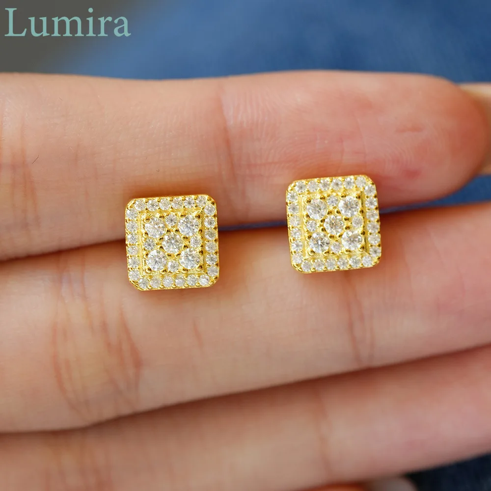 Lumia Women's Fashion Square Bag Platinum PT950 Ear Studs Luxury Full Set Moissanite 18K Gold Earrings Party Charm Jewelry
Lumia Women's Fashion Square Bag Platinum PT950 Ear Studs Luxury Full Set Moissanite 18K Gold Earrings Party Charm Jewelry