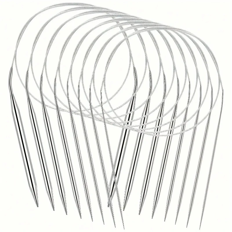 Professional 8pcs Stainless Steel Knitting Needles Set Versatile Smooth Comfort-Grip Circular Weaving Essentials
Professional 8pcs Stainless Steel Knitting Needles Set Versatile Smooth Comfort-Grip Circular Weaving Essentials
